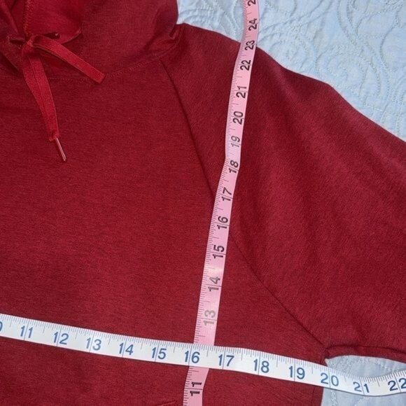 Under Armour Red Hooded Sweatshirt S Loose Fit - Picture 12 of 12